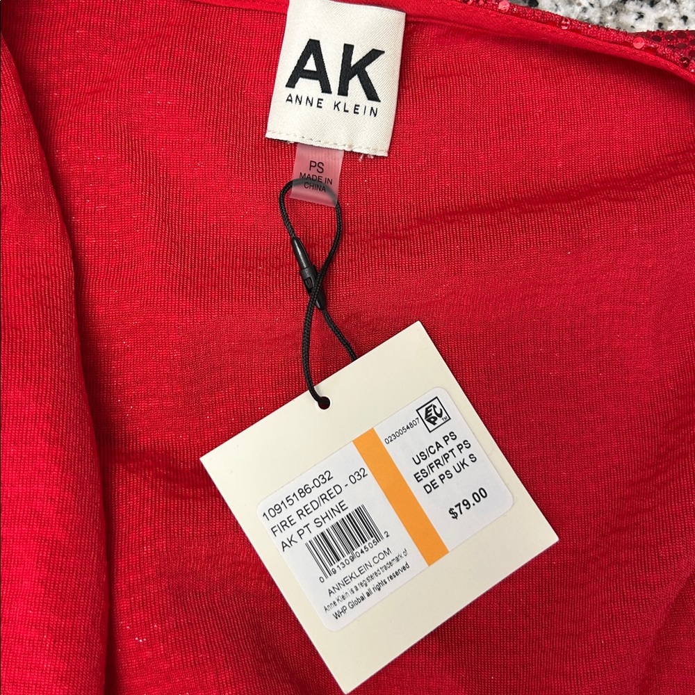 NWT Anne Klein Red Sequin Jacket - Picture 12 of 16